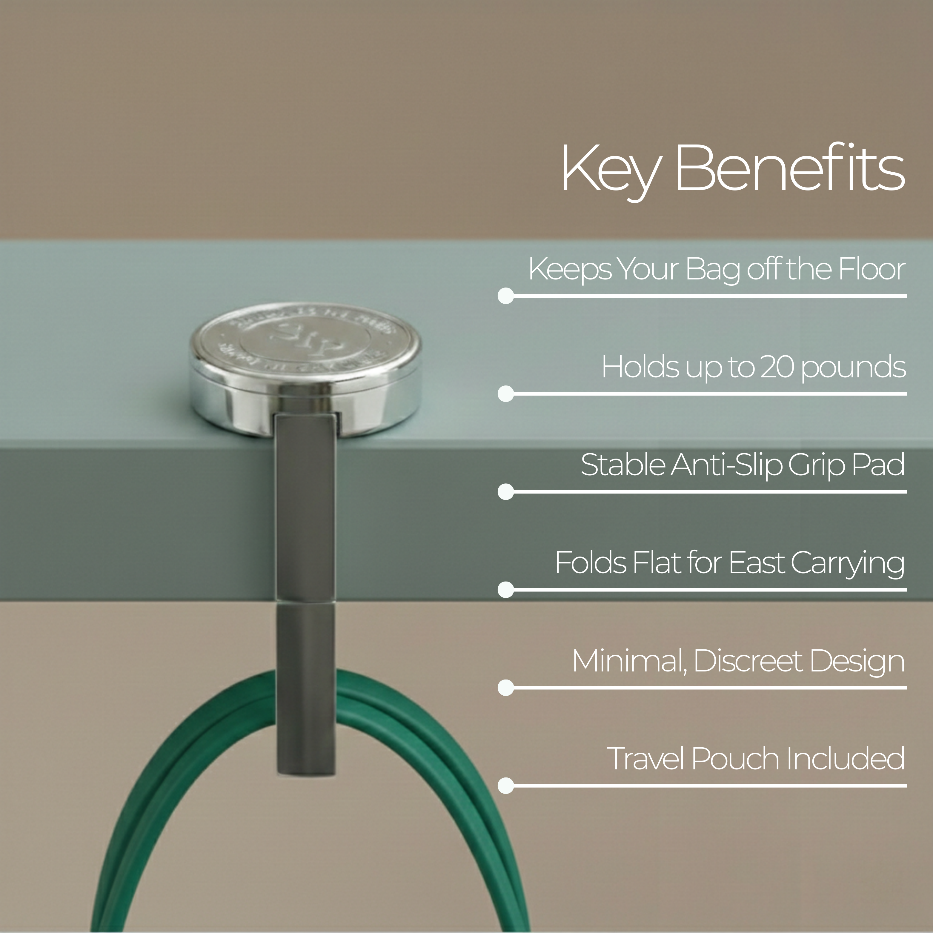 le argent - silver purse hook