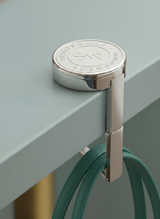 Silver Purse Hook Sundays in Paris | Bag Hanger